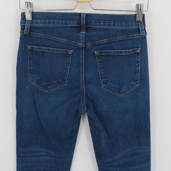 J Brand Womens 27 Raw Hem Blue Denim Jeans Cotton Blend Style JB000355 Pockets - Picture 6 of 12